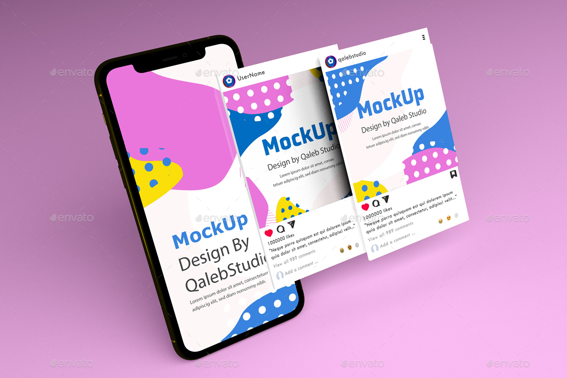 Insta & Phone Mockup, Graphics | GraphicRiver