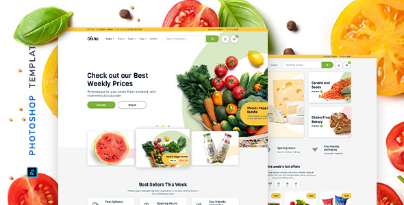 Disho – Grocery Store for Photoshop