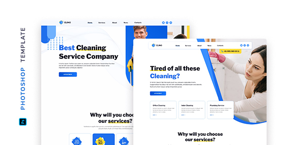 Clino – Cleaning Template for Photoshop