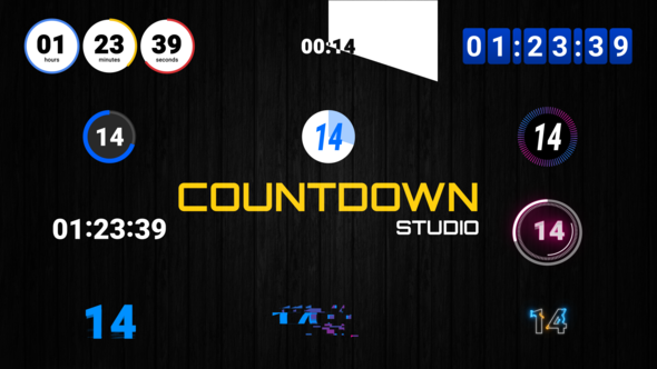 14 Countdown Timers - VideoHive 26189269