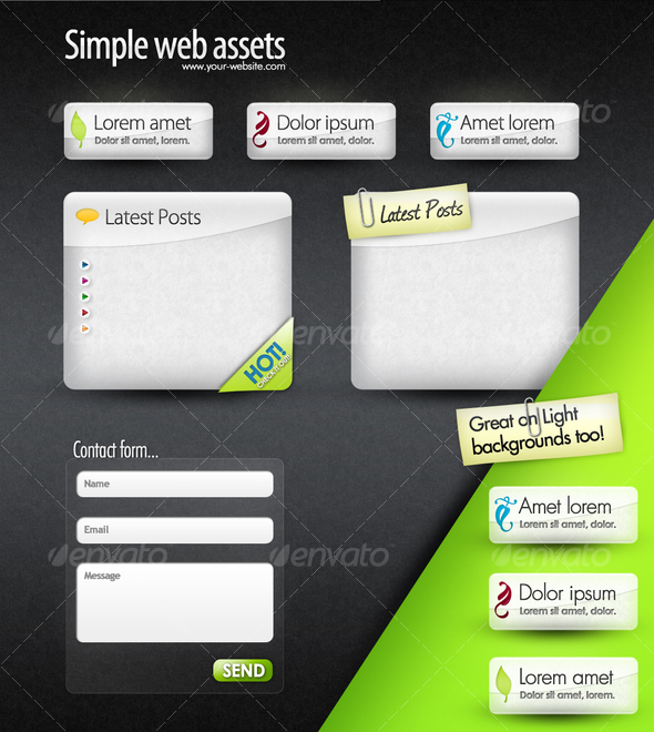 Web Elements - Web Boxes & Web Buttons - Miscellaneous Web Elements