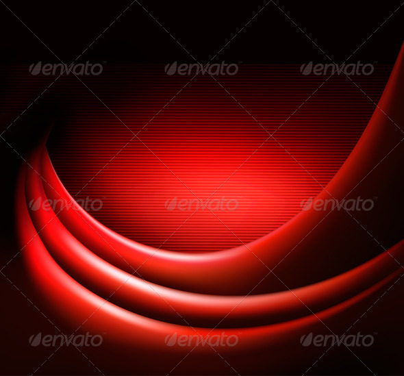 Red elegant abstract background Vector illustrati - Backgrounds Decorative