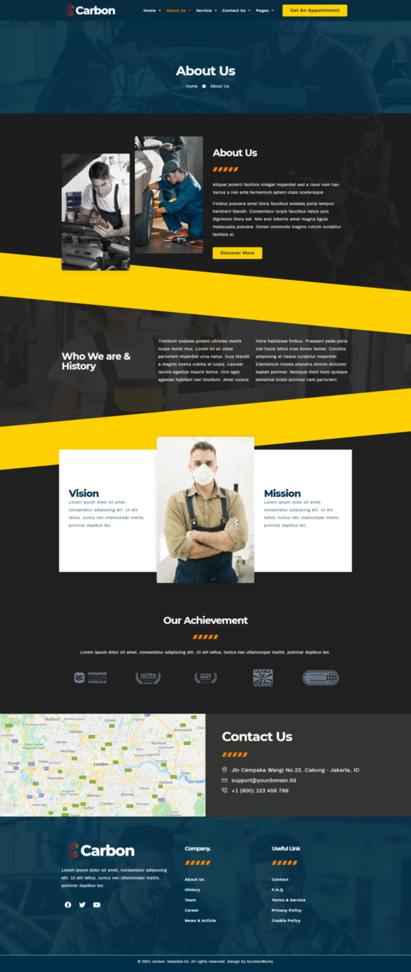 Carbon - Car Service Elementor Template Kit