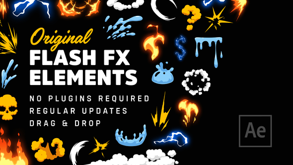 Original Flash FX Elements & Transitions [Ae]