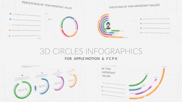 3D Circles Infographics