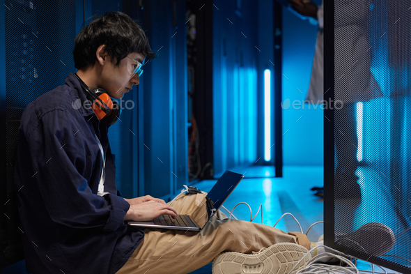 Network Engineer in Server Room