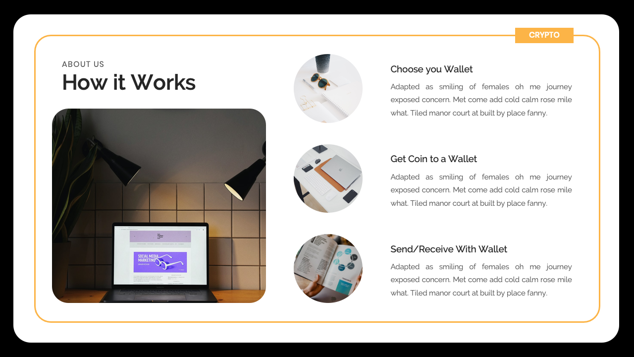 Crypto - Cryptocurrency & Blockchain PowerPoint Presentation Templates,  Presentation Templates