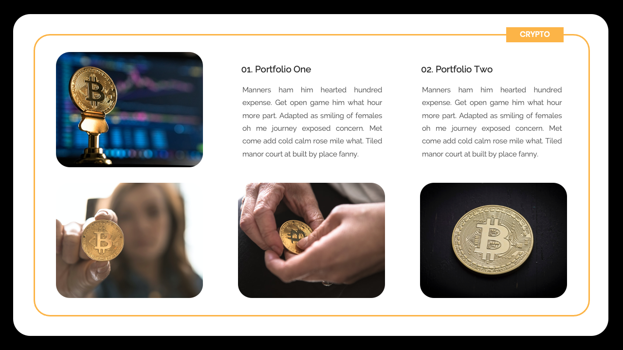 Crypto - Cryptocurrency & Blockchain PowerPoint Presentation Templates,  Presentation Templates