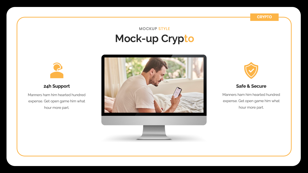 Crypto - Cryptocurrency & Blockchain PowerPoint Presentation Templates,  Presentation Templates