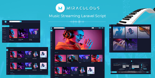 miraculous – Music Streaming Laravel Script