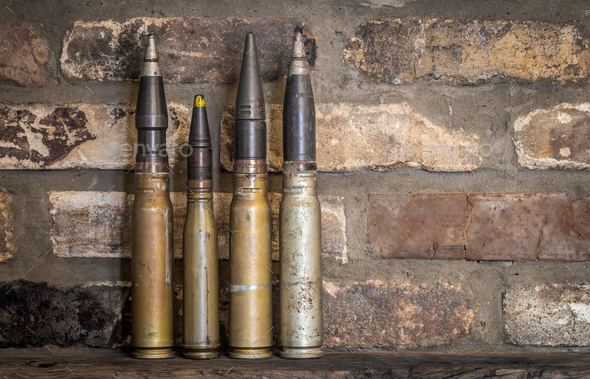 Combat large bullets - Stock Photo - Images
