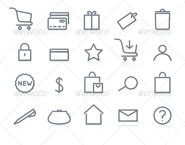 E-commerce Icons - Business Conceptual