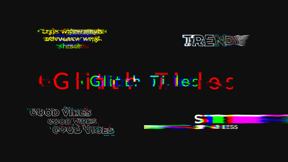 Glitch Titles - VideoHive 30823508