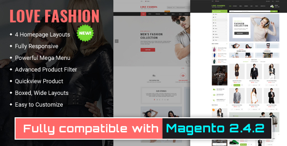 Love Fashion - Responsive Magento 2 Store Theme