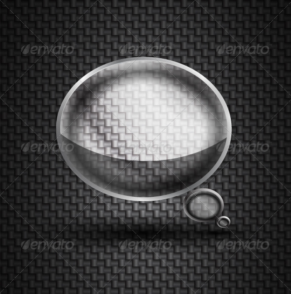 Glass Speech Bubble - Web Technology