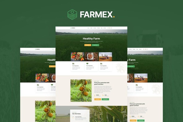 Farmex - AgricultureFarm - ThemeForest 30082045