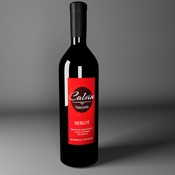 Wine Bottle - 3Docean 30853389