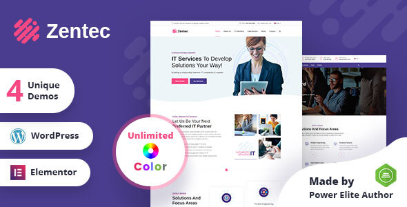 Zentec – IT Solutions Company WordPress Theme