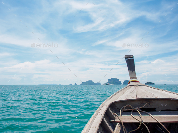 Boat in Krabi Thailand - Stock Photo - Images