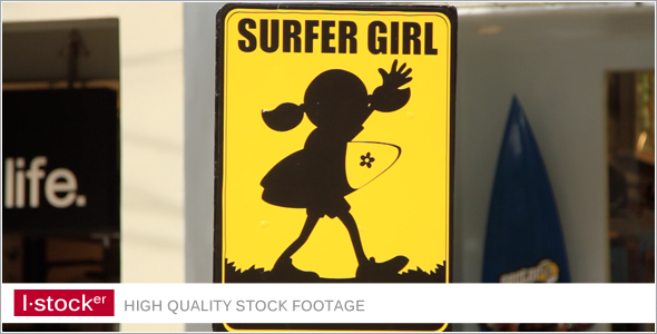 Surfer Girl Sign
