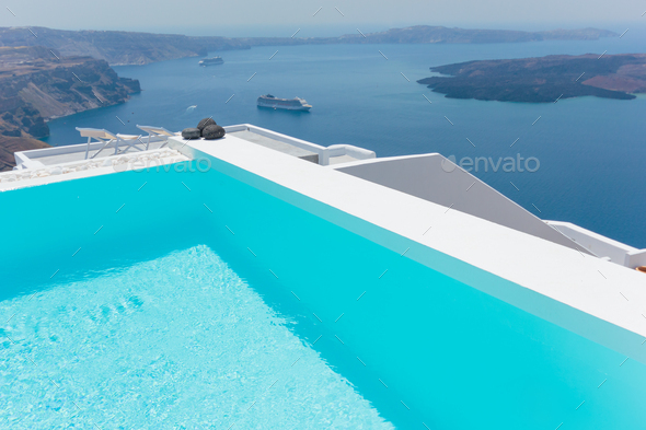 View on Oia in Santorini - Stock Photo - Images