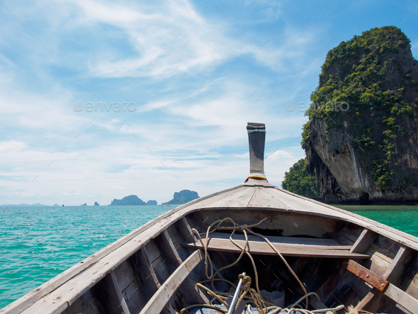 Boat in Krabi Thailand - Stock Photo - Images