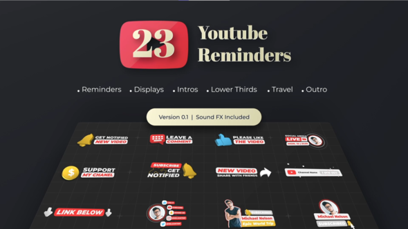 Youtube Subscribe Reminder - VideoHive 30861369