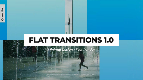 Minimal Flat Transitions For After Effects