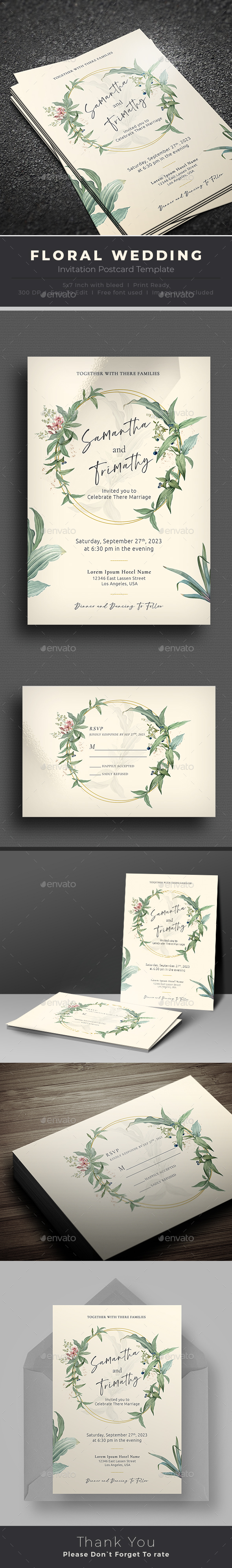 [DOWNLOAD]Floral Wedding Invitation