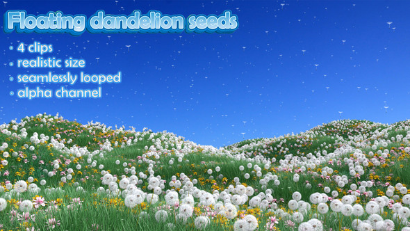 Floating Dandelion Seeds Pack 1