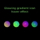 Glowing Gradient Icon Hover Effect