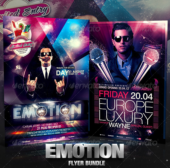 Emotion Flyer Bundle - Clubs & Parties Events