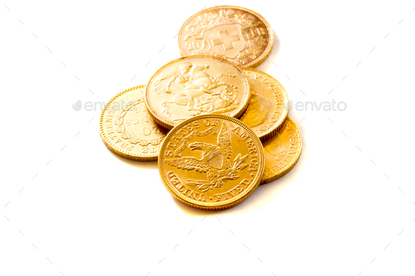 American Gold Coins Stock Photo By Netfalls Photodune