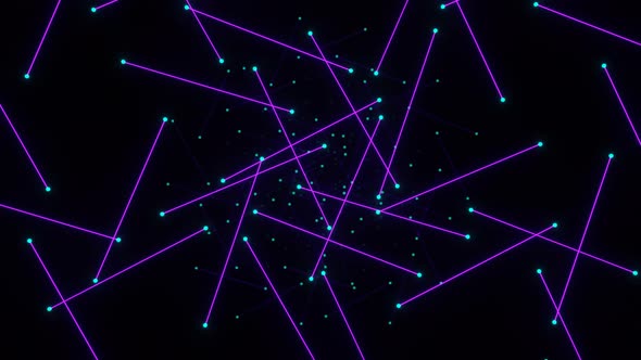 Animated Rotating Looped Background From Animated Lines. Vj loop
