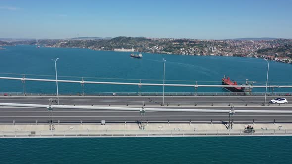 Bosphorus Bridge On Pandemic Days