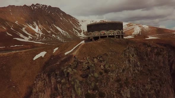 Cross Pass in Mountains of Georgia