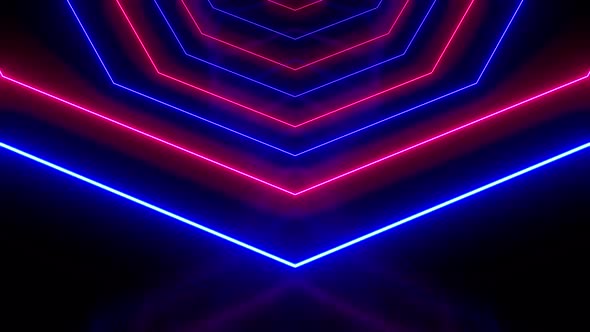 Abstract background with neon
