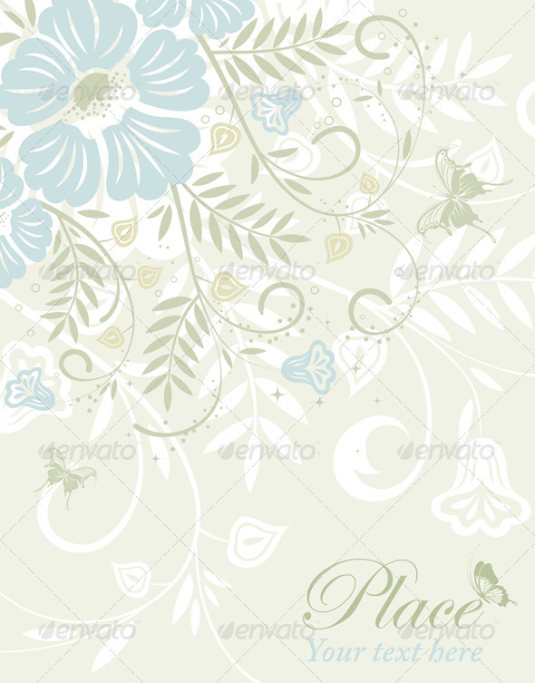 Flower frame - Flourishes / Swirls Decorative