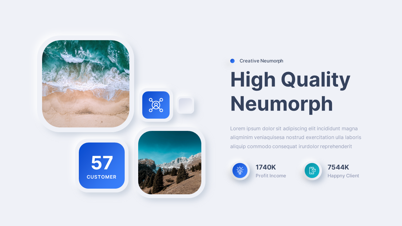 Neumorph - Neumorphic Corporate Business Keynote Presentation Template ...