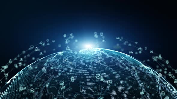 Technology Network Data Connection 00758