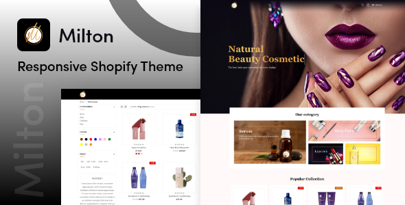 Milton - Beauty Cosmetic Shopify Theme