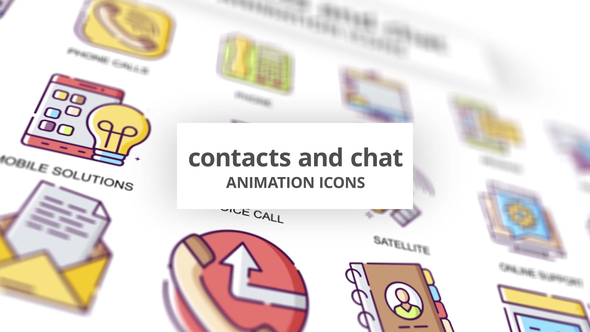 Contacts & Chat - Animation Icons
