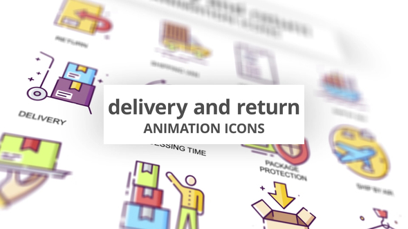 Delivery & Return - Animation Icons