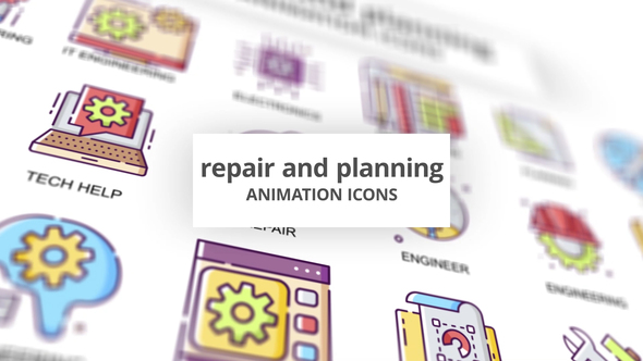 Repair & Planning - Animation Icons