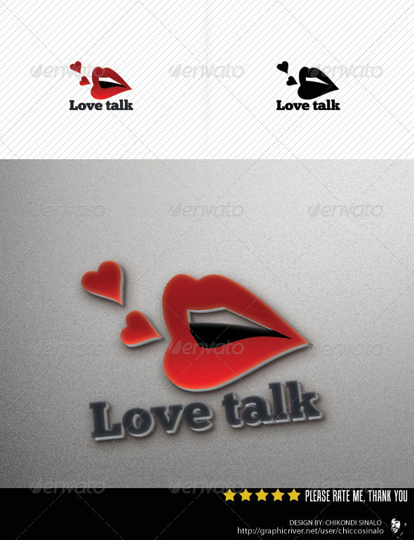 Love Talk Logo Template - Humans Logo Templates