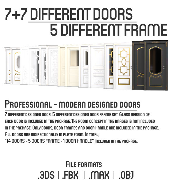 Modern Designed Door - 3Docean 30904978