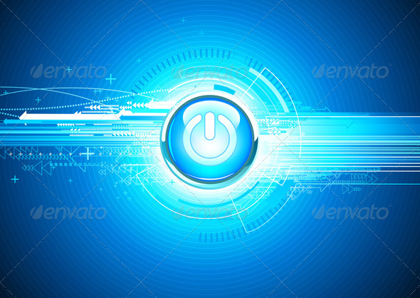 Abstract hi-tech background - Technology Conceptual