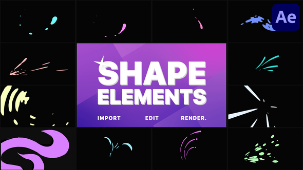 Shape Elements Pack - VideoHive 30921341