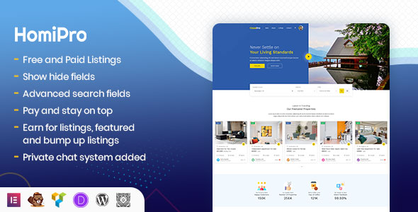 Homipro – Estate Sale and Property Rental WordPress Plugin