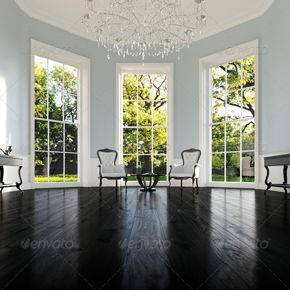 20 Wood Floor Planks - Ebony (Ted Todd) - 3DOcean Item for Sale